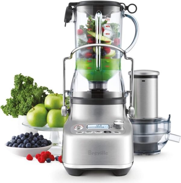 Breville 3X Bluicer Pro Blender & Juicer, Brushed Stainless Steel, BJB815BSS - Image 4