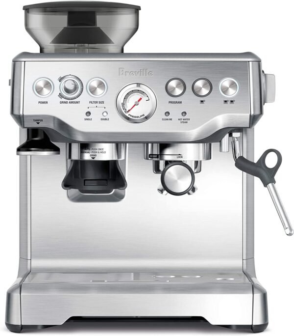 Breville Barista Express Espresso Machine, Brushed Stainless Steel, BES870XL