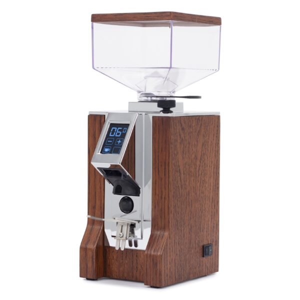 Eureka Mignon Design Coffee Grinder in Stained Walnut